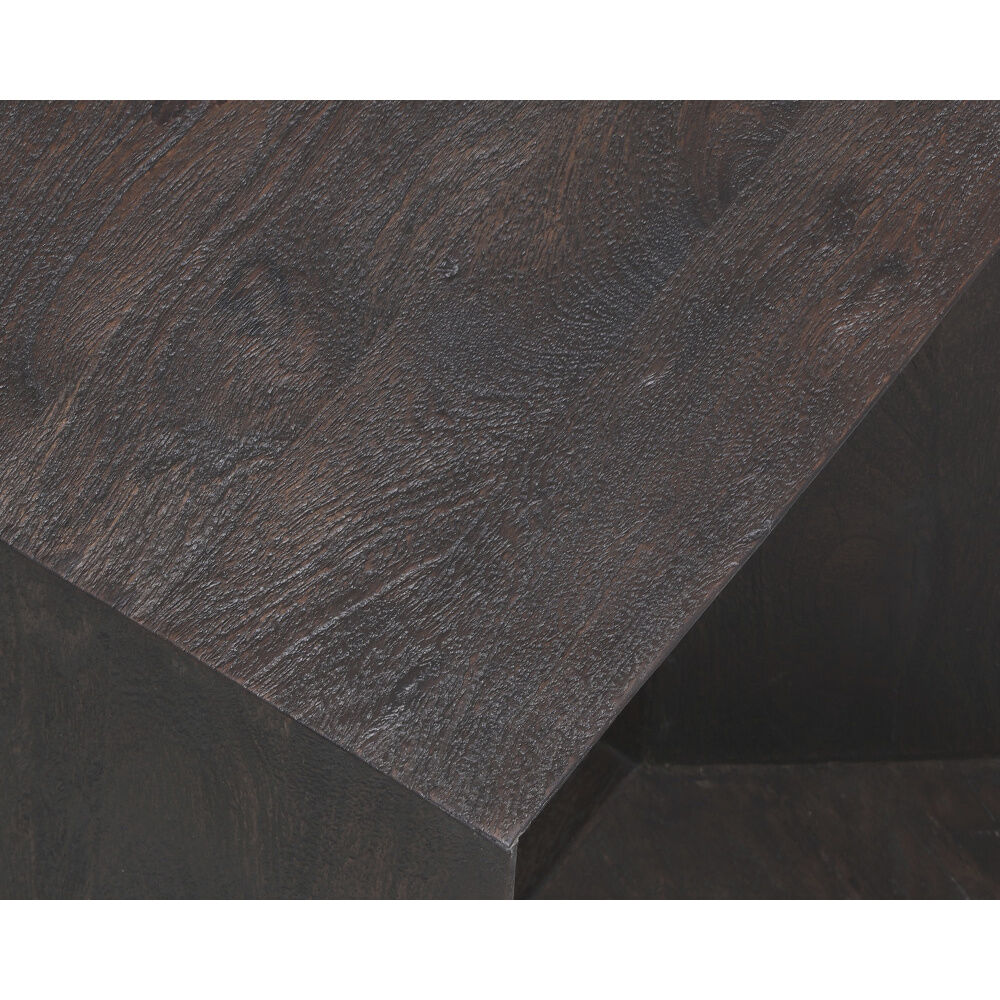 Basil 20 X 16 inch Dark Brown End Table